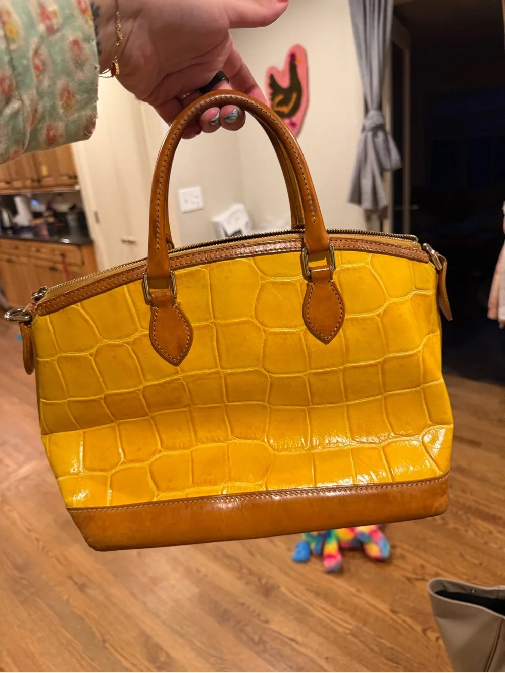 Dooney & Bourke croc embossed